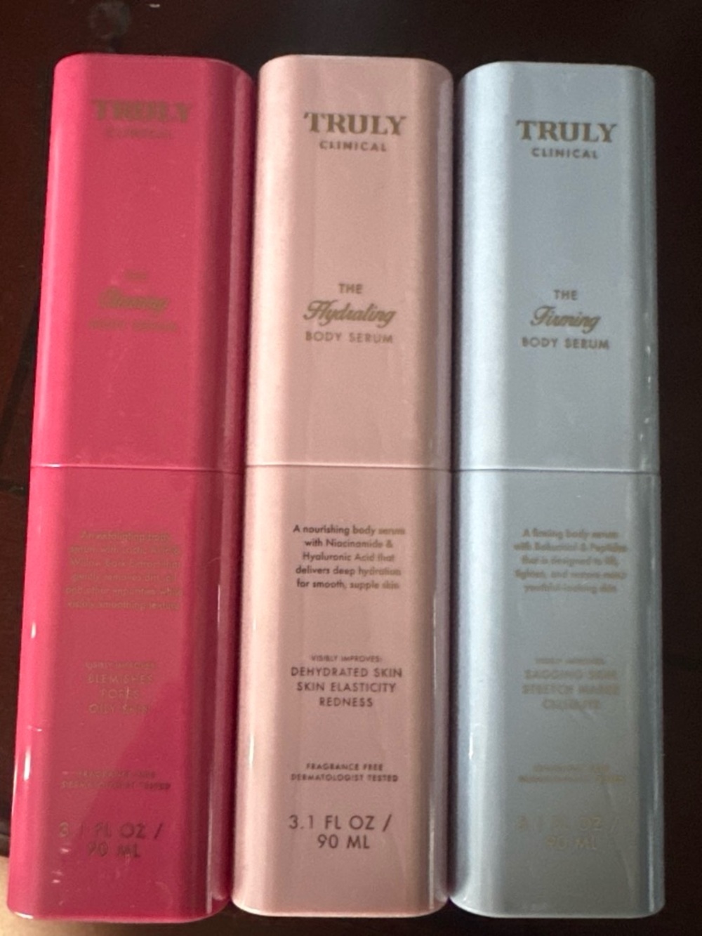 3 pc Truly Clinical body Serum -